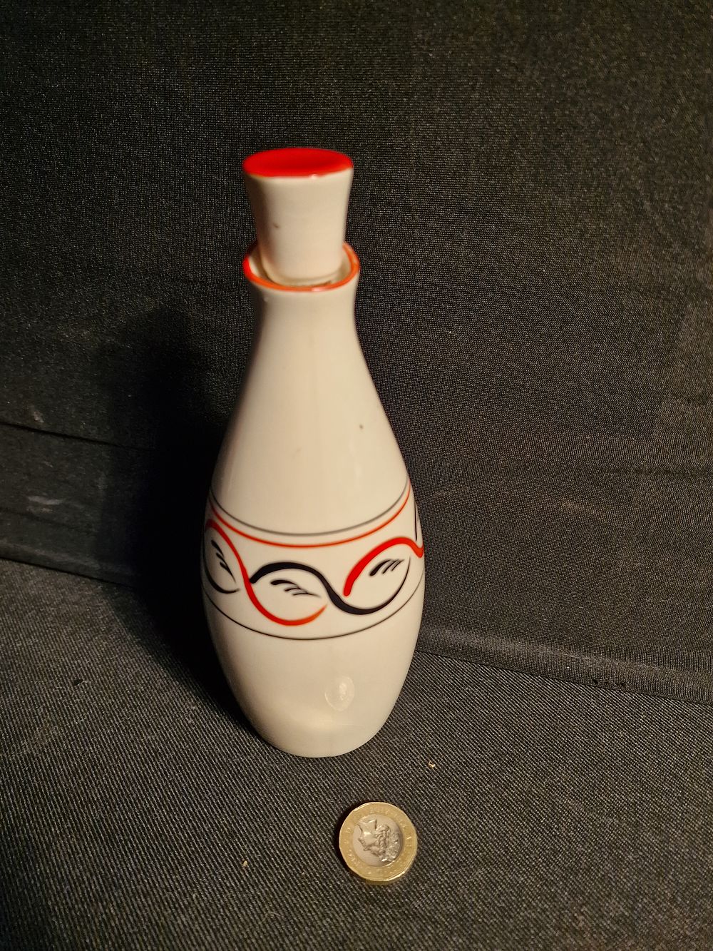 Lot 251: Vintage Royal Norfolk Pottery Vinegar / Oil Bottle