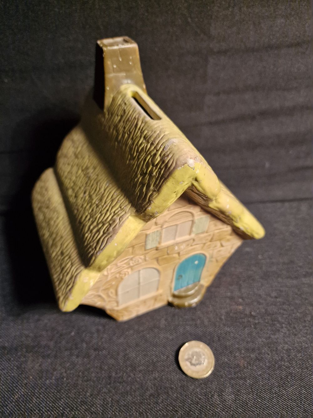 Lot 252: Vintage Ellgreave Pottery Money Box House