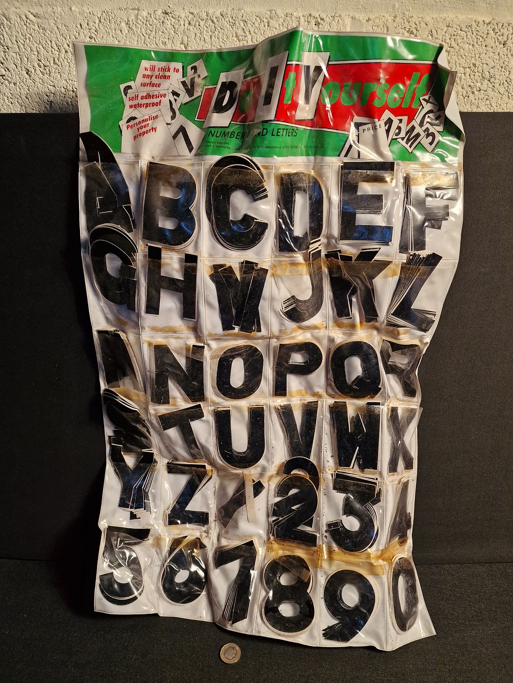 Lot 256: DIY Numbers and Letters Self Adhesive
