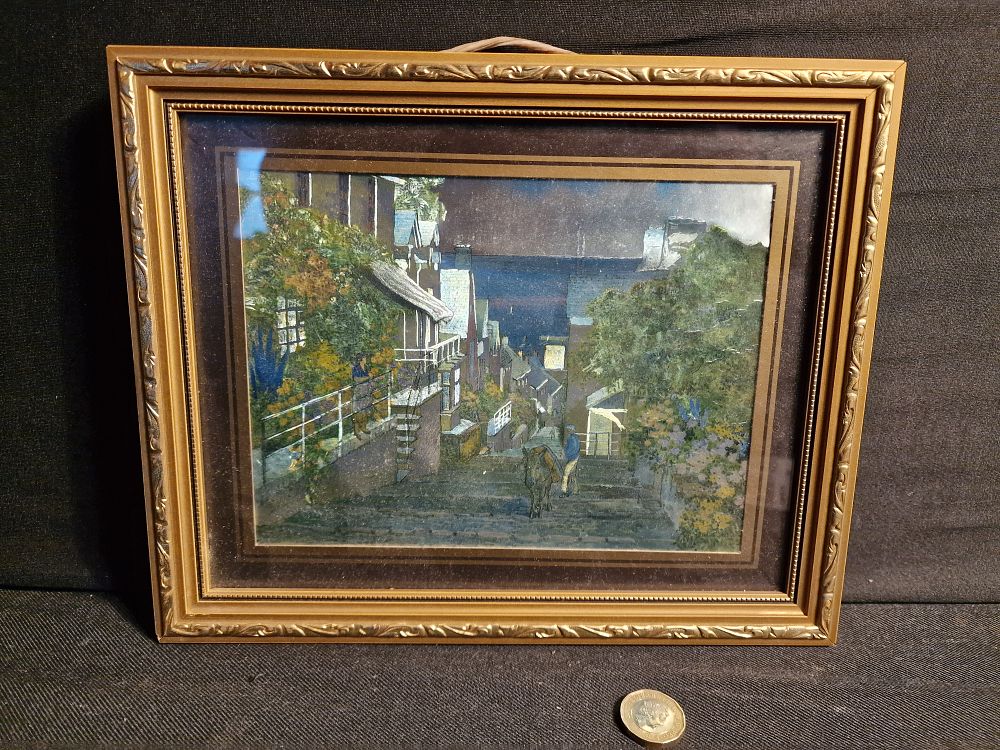 Lot 268: Vintage Framed Foil Print