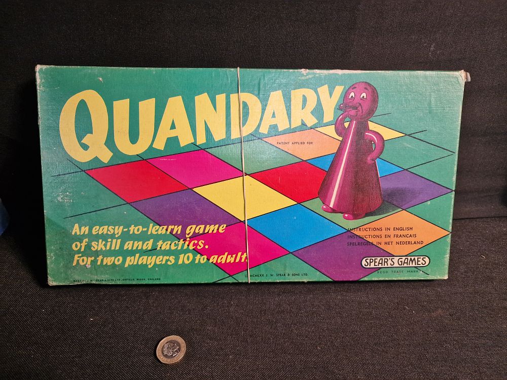 Lot 358: Vintage Quandary Board Game by Spears Games