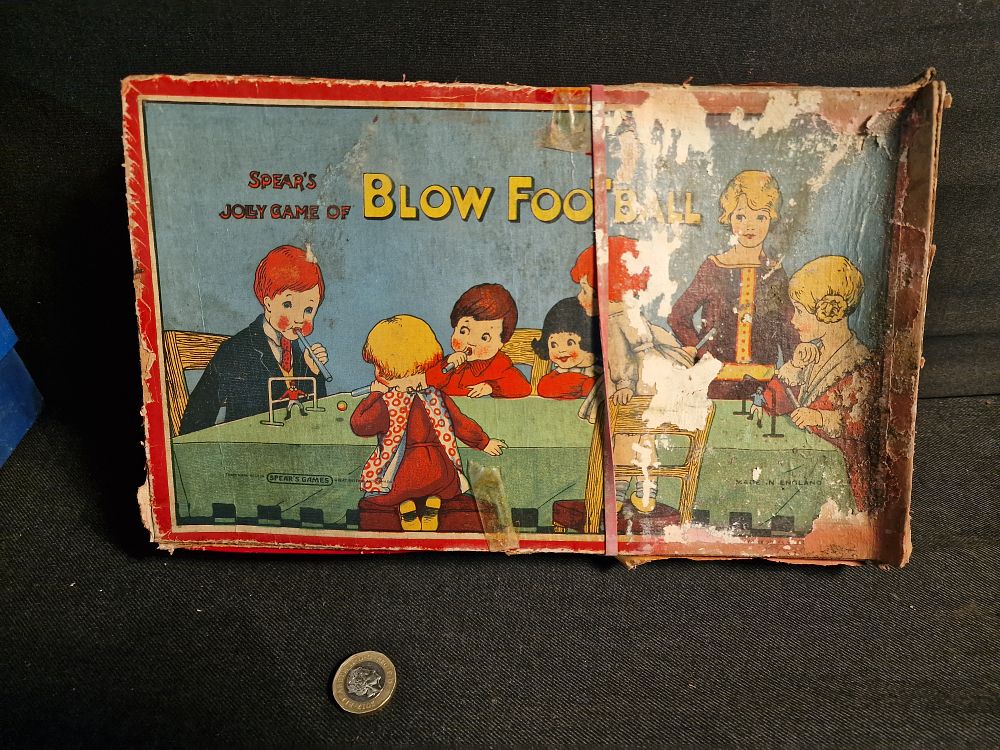 Lot 360: Vintage Spears Jolly Game of Blow Football a/f