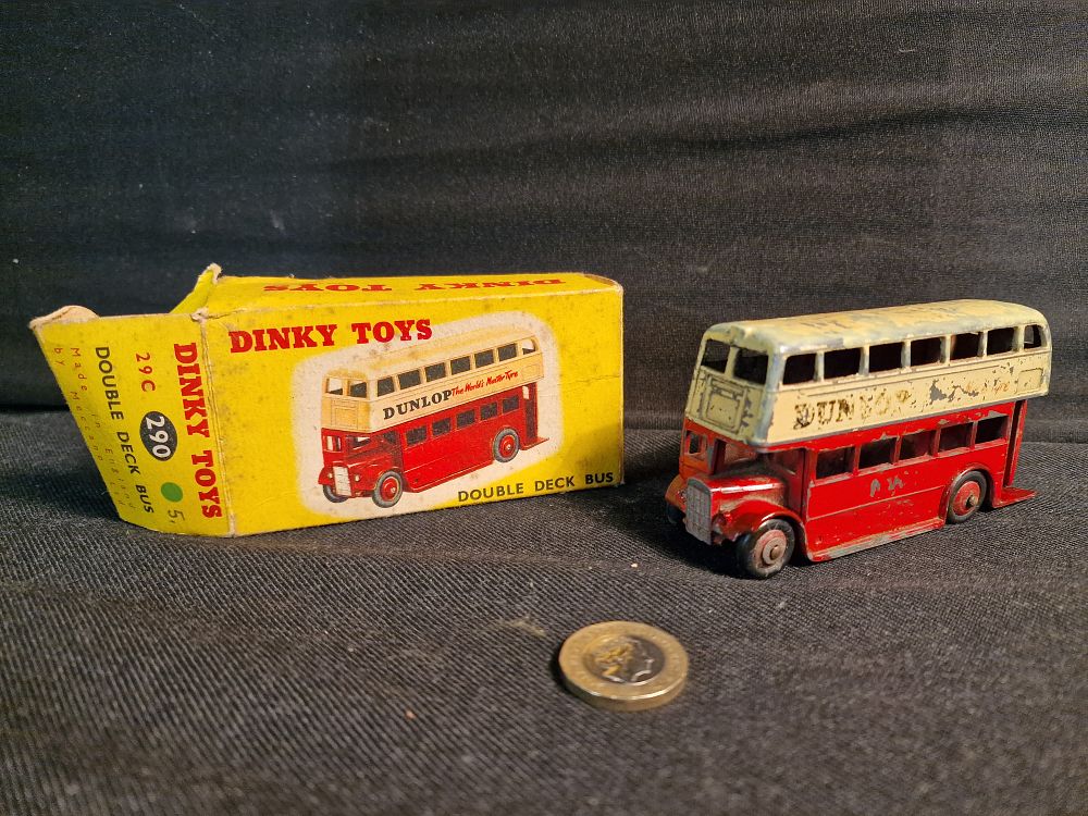 Lot 366: Vintage Dinky Autobus with Box Play Worn