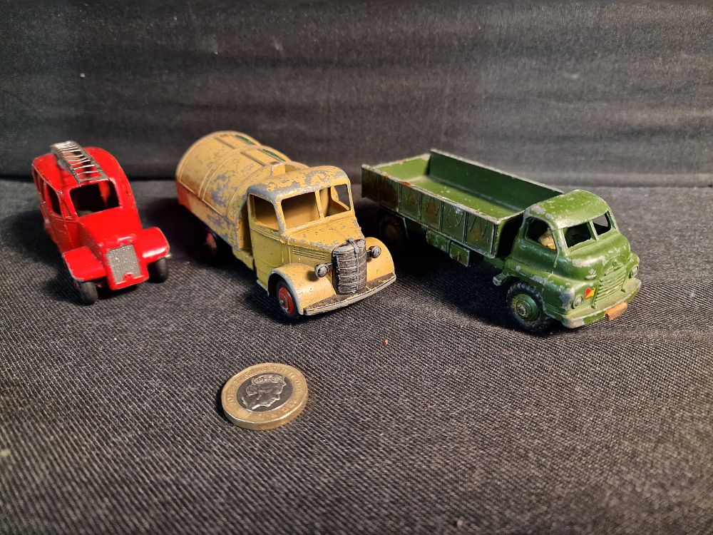 Lot 369: Selection of Vintage Dinky Toy Vehicles Play Worn