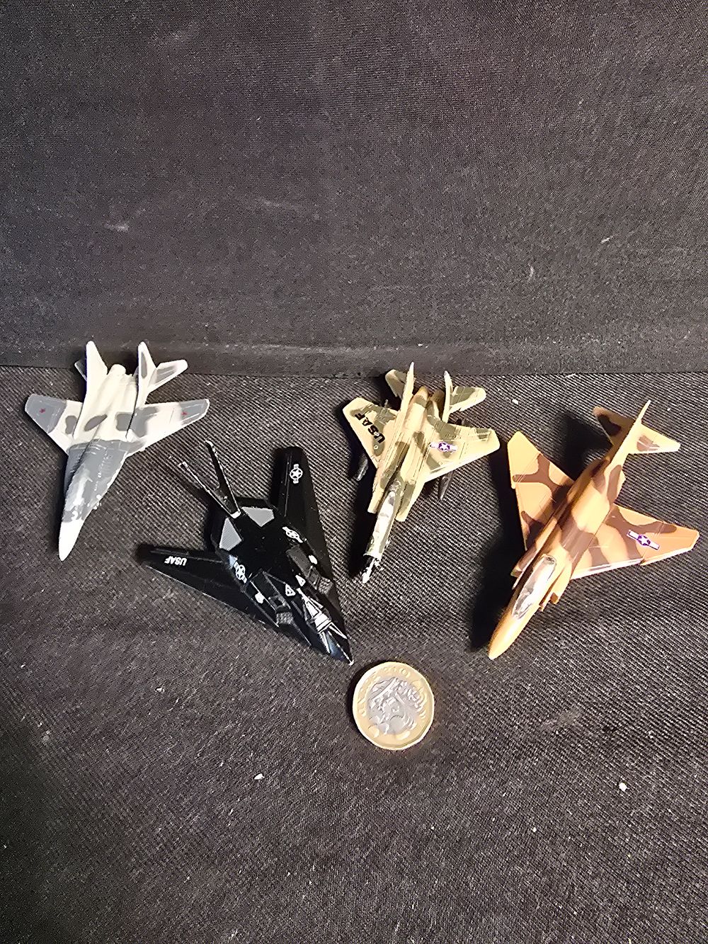 Lot 382: Four diecast fighter planes
