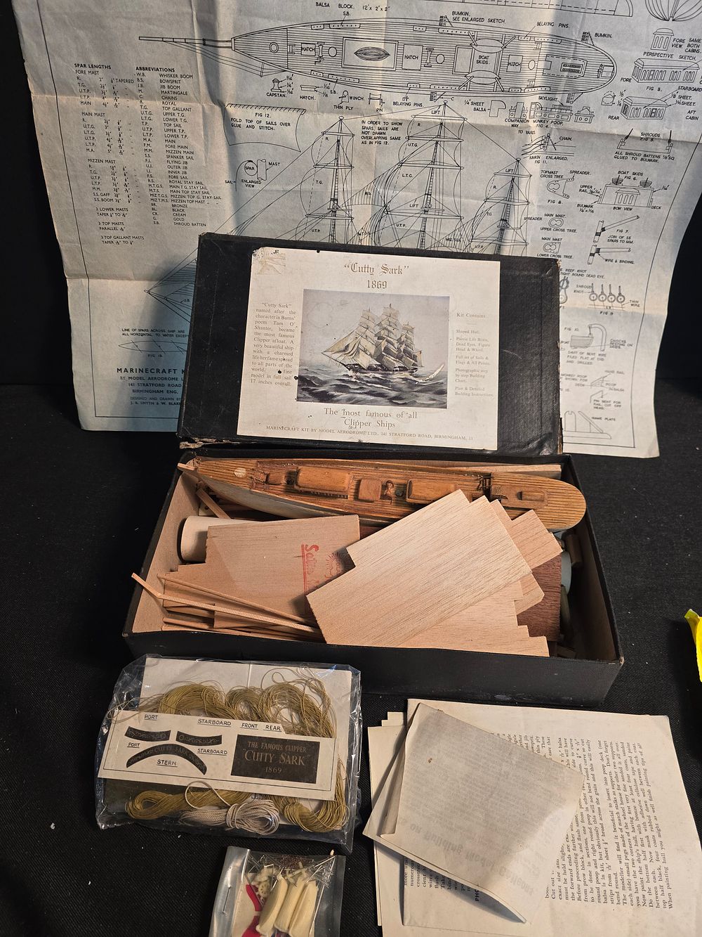 Lot 393: Cutty Sark 1869 hips model kit. A/f