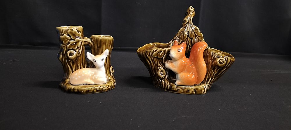 Lot 315: Two Sylvac fauna figurines deer and squirrel