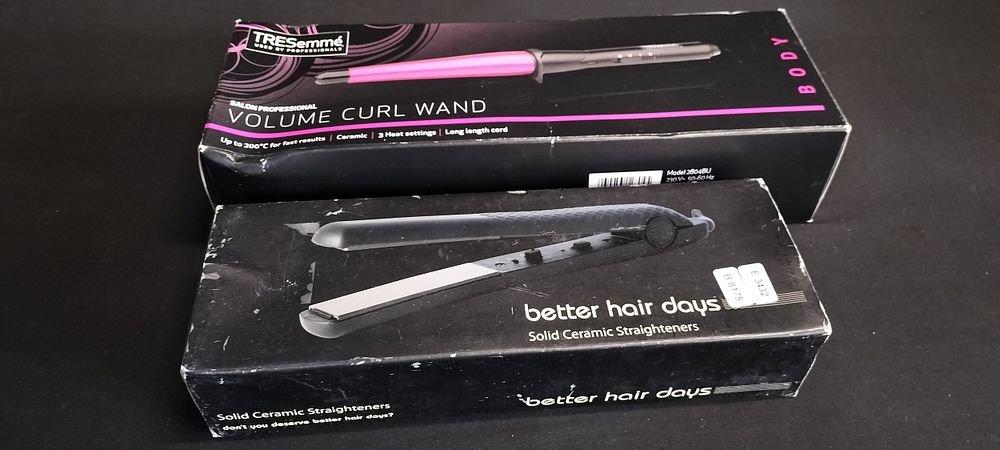 Lot 349: Tresemmé curling wand and a better hair days...