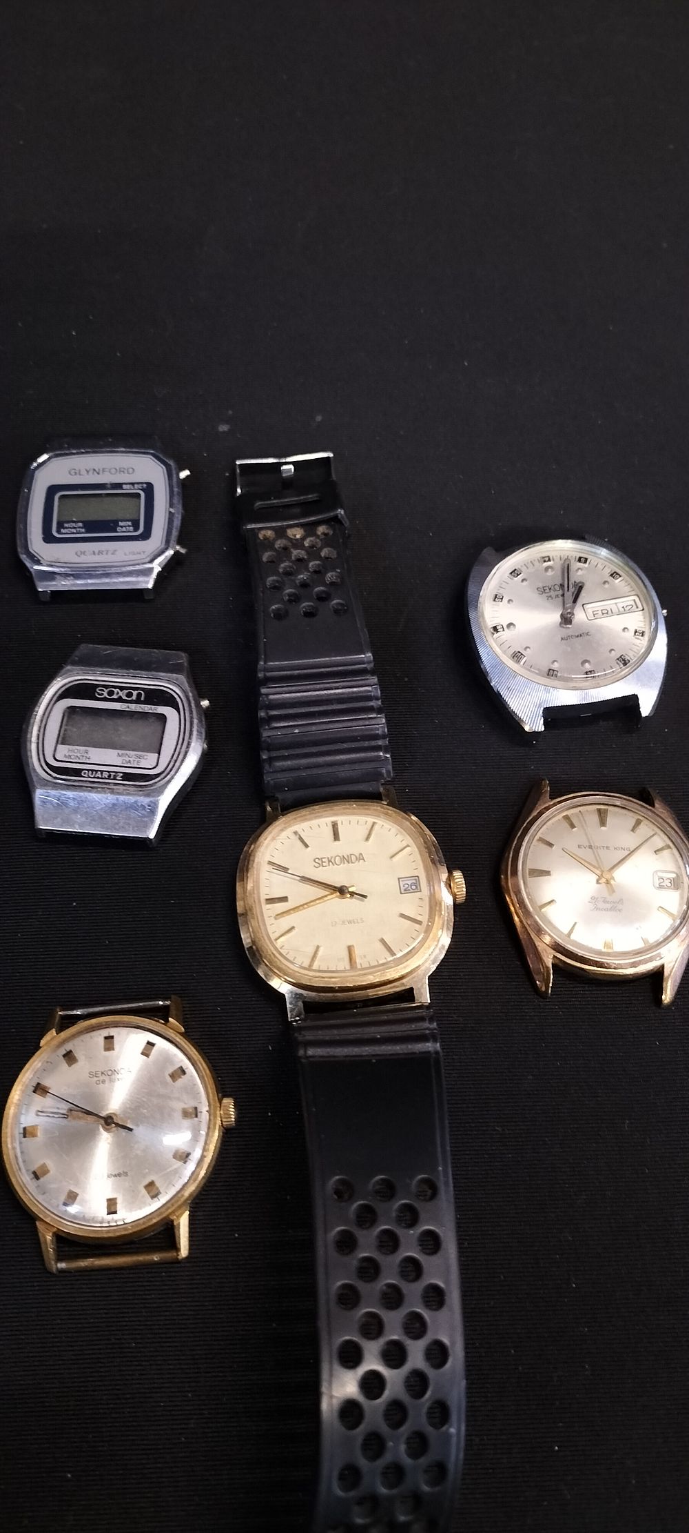Lot 361: Selection of mens watch and watch face's including...