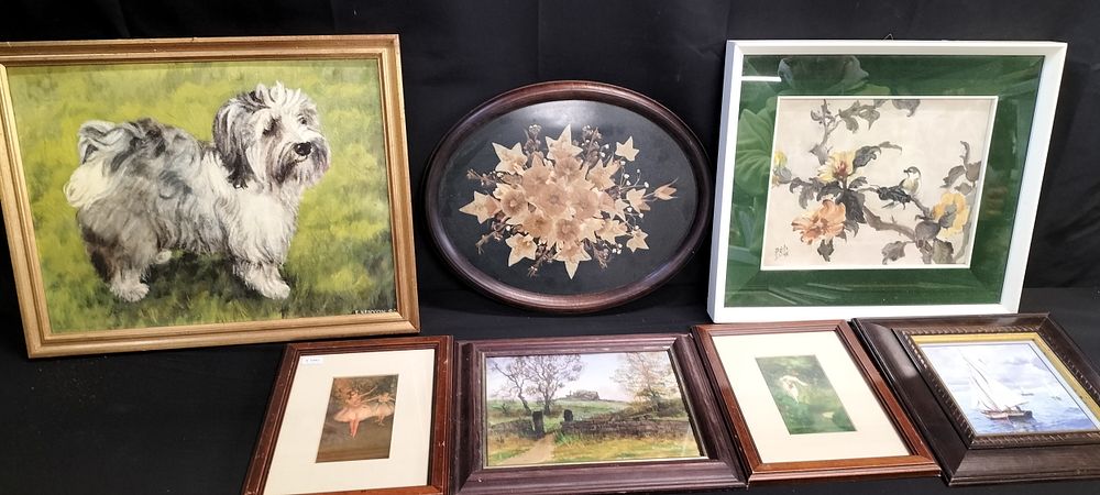 Lot 374: Seven various framed pictures