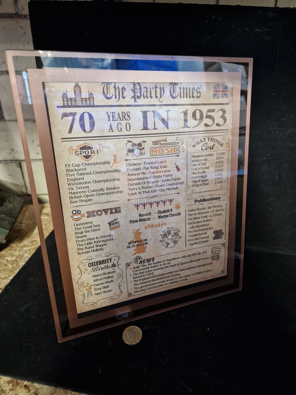 Lot 152: Party Picture for Someone Born in 1953