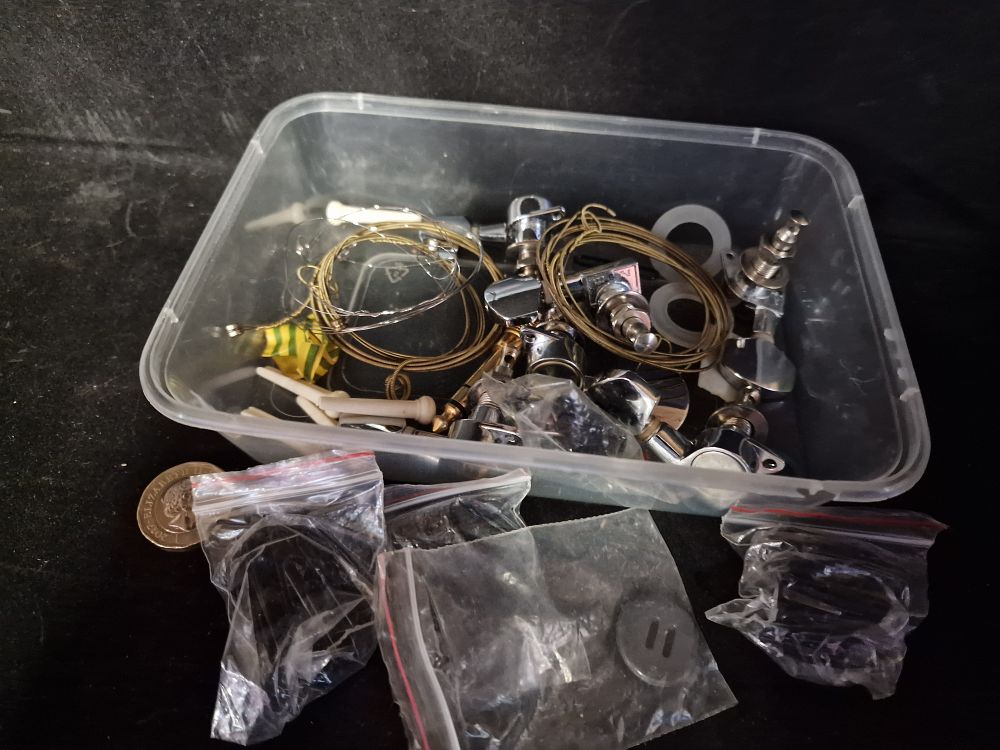 Lot 157: Guitar Parts inc Strings and Winders