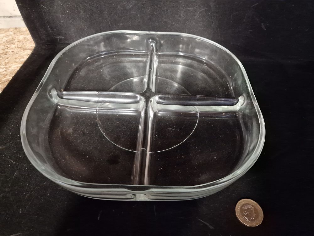 Lot 167: Four Section Glass Dish