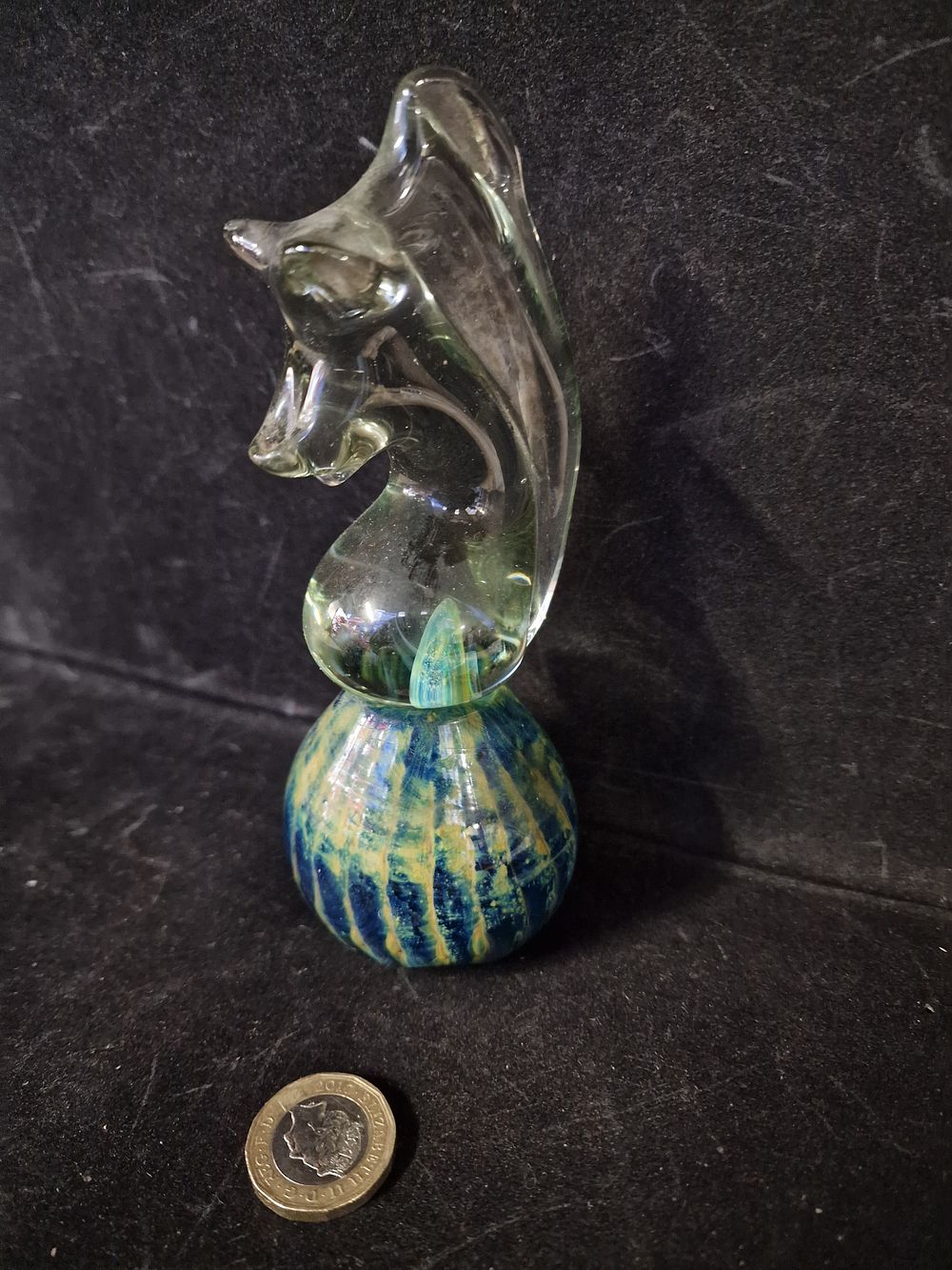 Lot 334: Glass Seahorse Paperweight