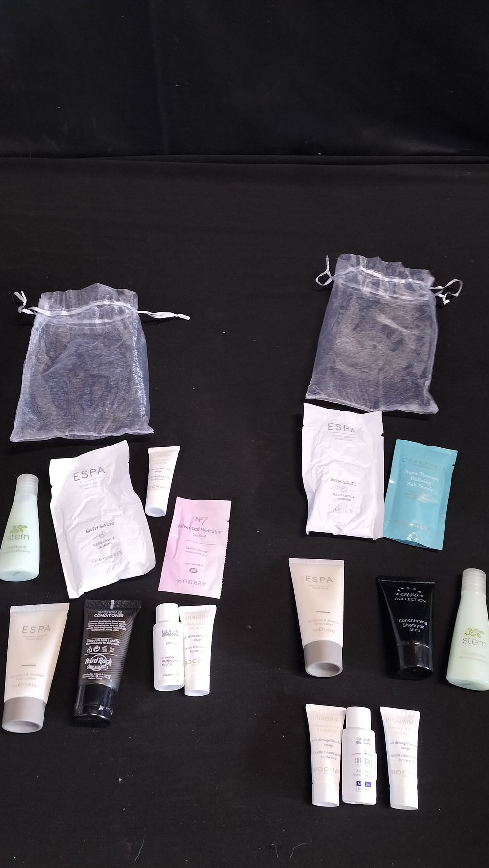 Lot 585: Two bags of mixed beauty products including No7...