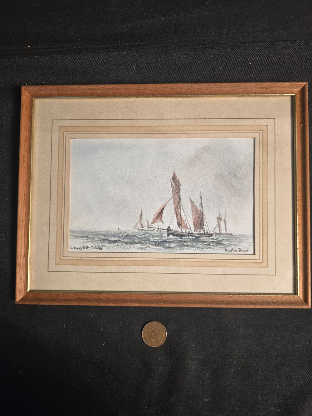Lot 664: Hand painted pictures of Lowestott drifter by Austin price