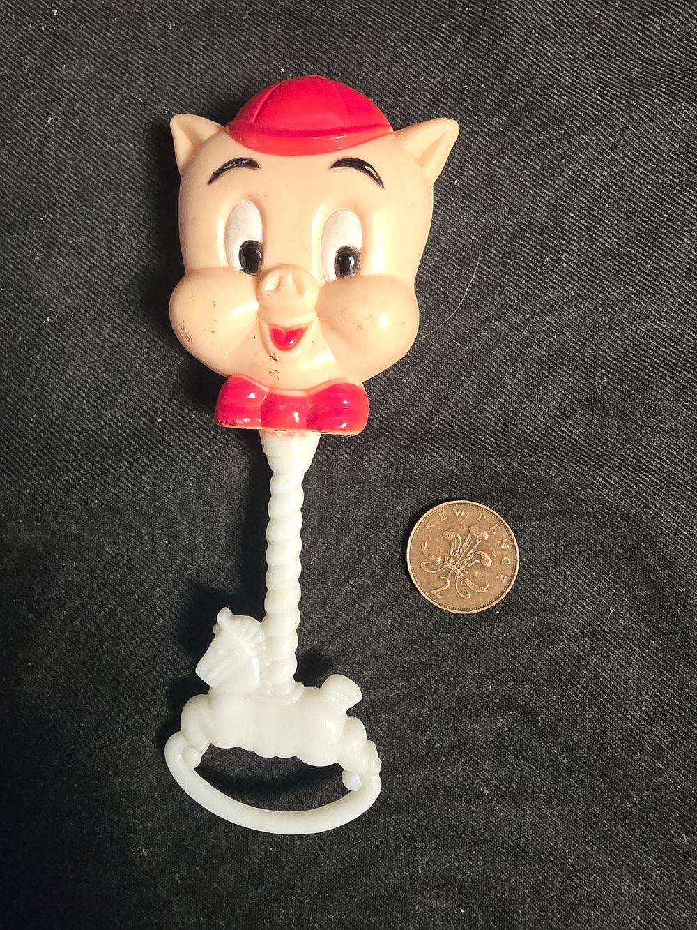 Lot 666: 1975 porky pig rattle