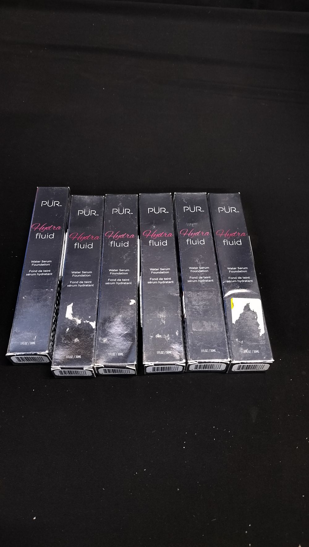 Lot 713: 6 x PUR Hydra fluid fountain mixed shades 