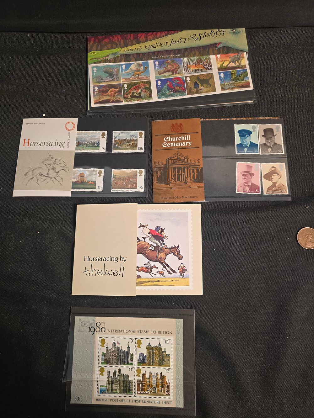 Lot 681: A collection of stamps and matching cards