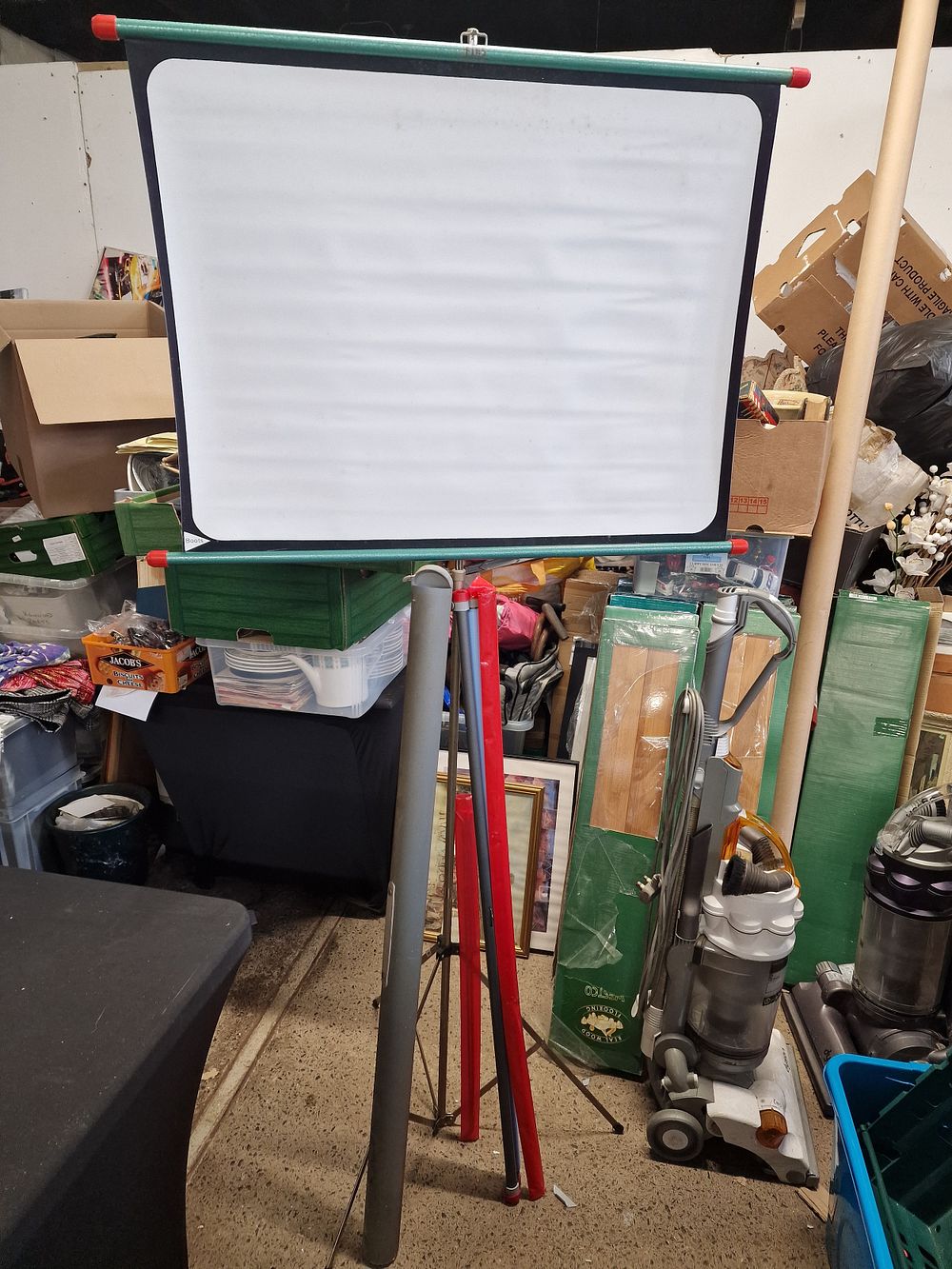 Lot 551: Vintage Projector Screen. Includes Two Screens