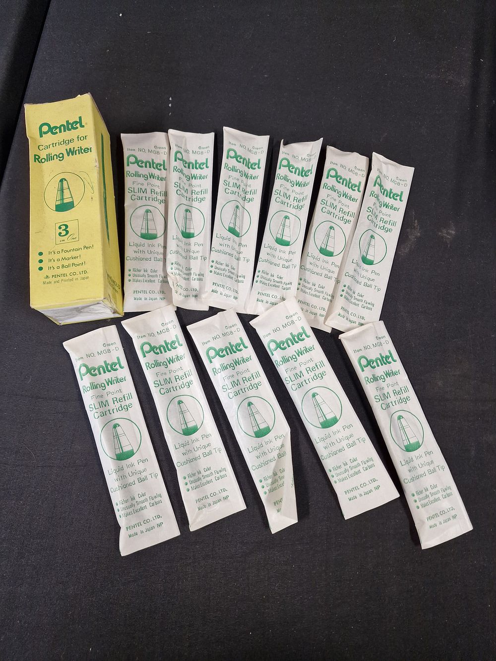 Lot 559: Vintage Pental Cartridges for Rolling Writer Pen