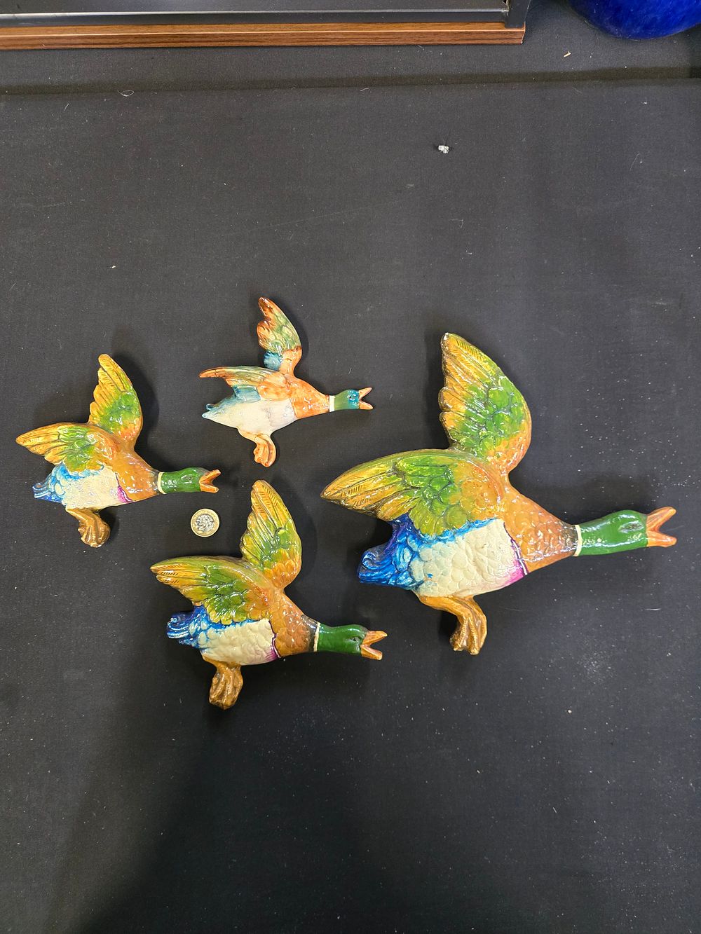Lot 565: Four wall mounted geese includes Beswick