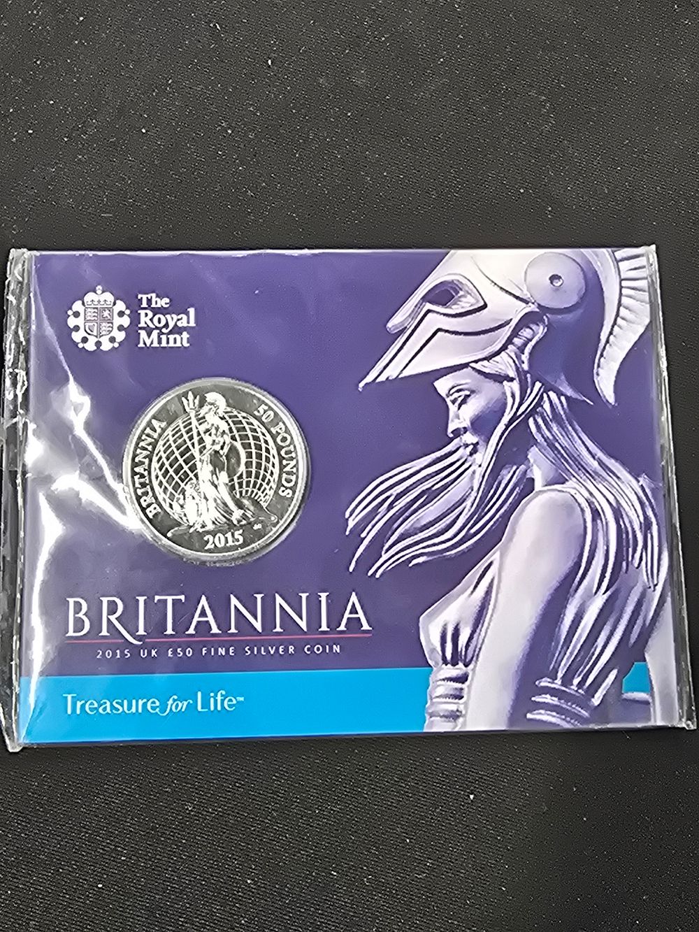 Lot 577: Britannian 2015 UK £50 fine silver commerative uncirculated...