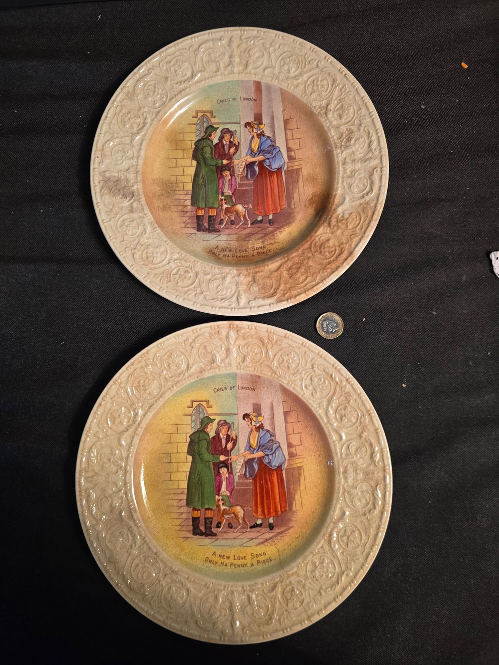 Lot 593: Two vinatge Criwn Devon Cries of London collectable...