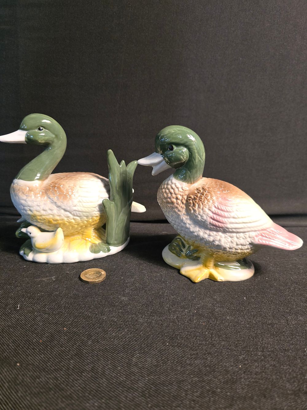 Lot 597: A pair of ceramic ducks