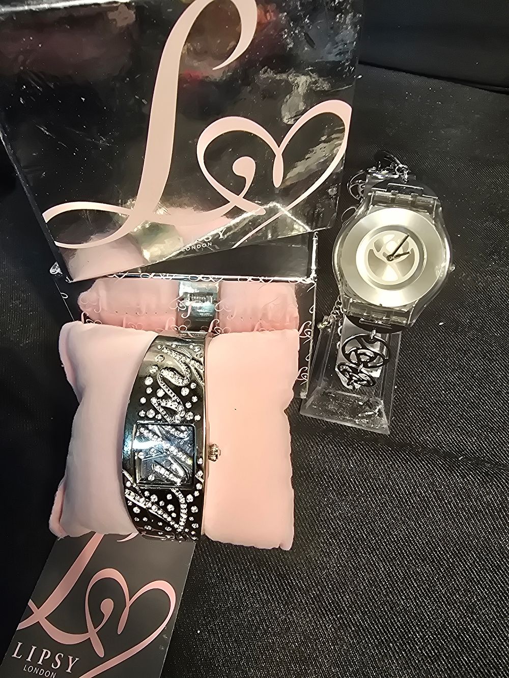 Lot 603: Ladies Lipsy and Swatch watches