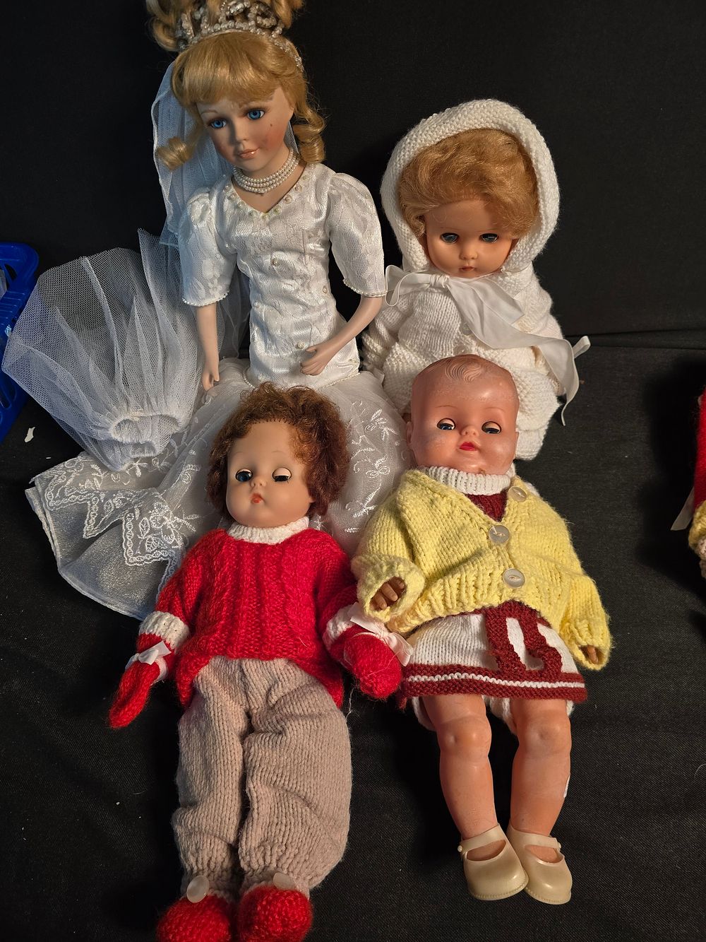 Lot 617: Four vintage dolls