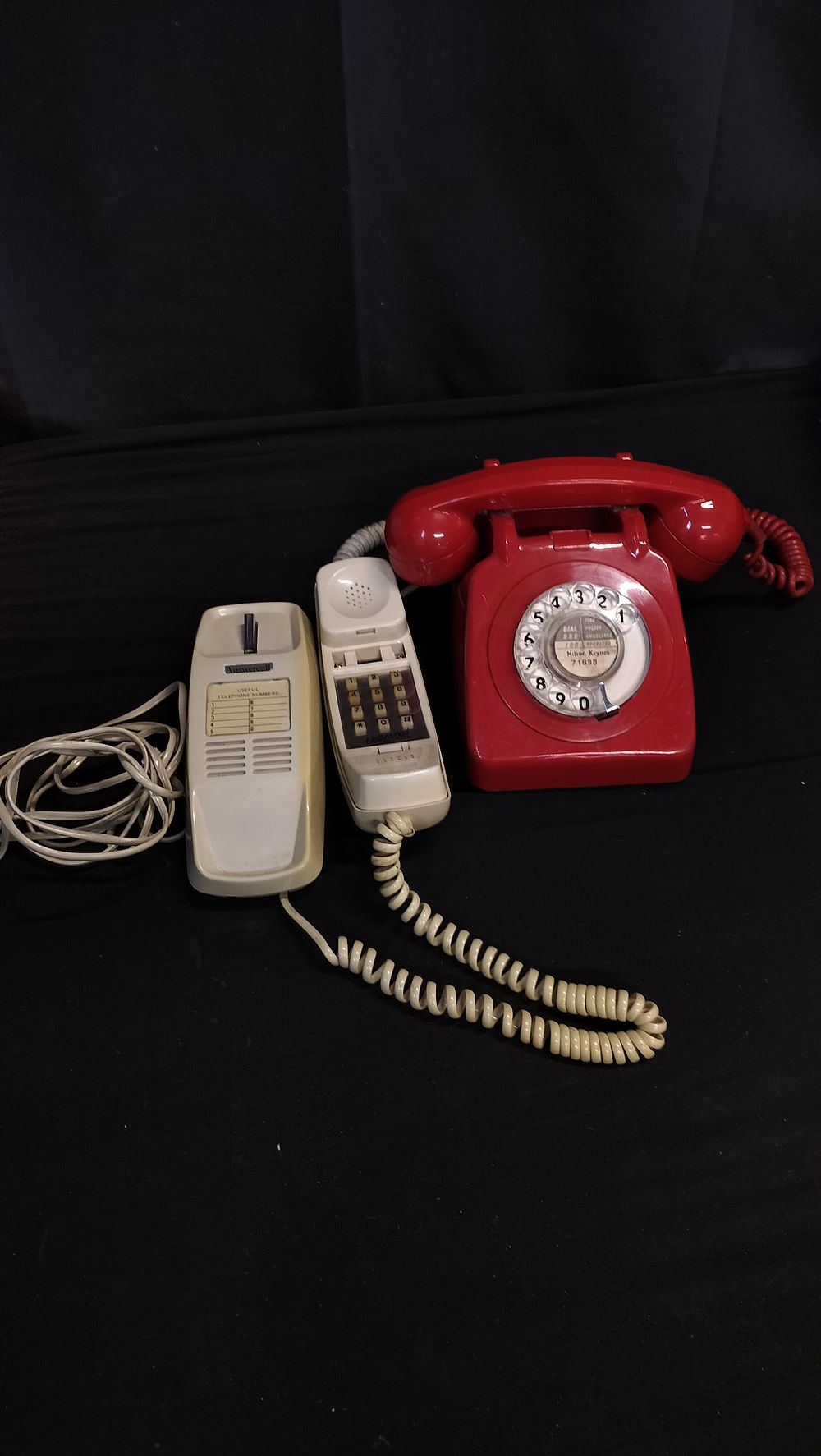 Lot 551: Two vintage telephones a/f 