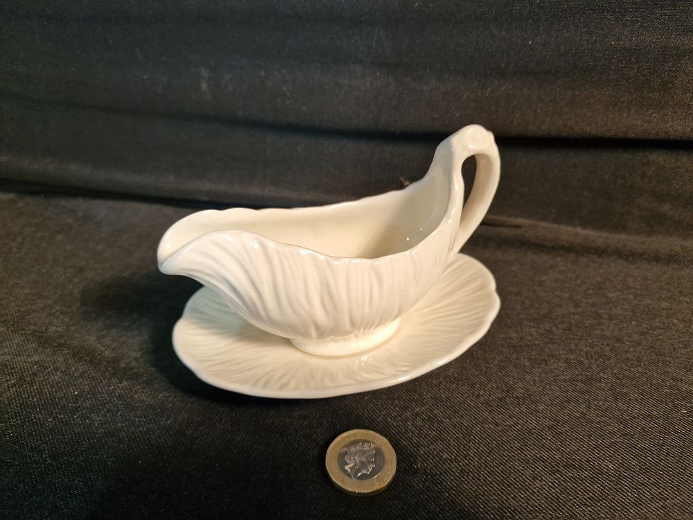 Lot 233: Vintage Crown Ducal Sauce Boat and Saucer