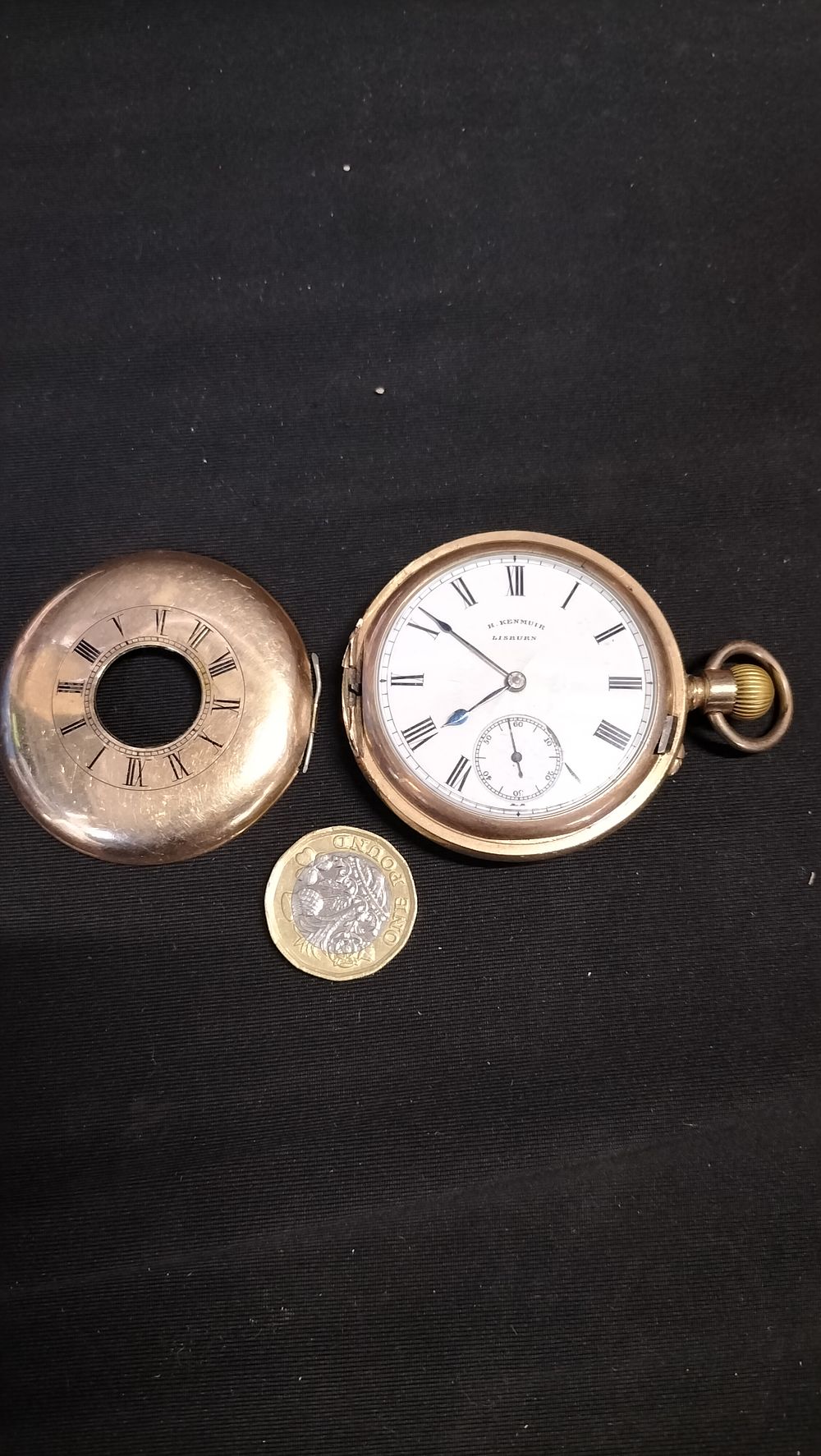Lot 620: H.Kenmuir. Lisburn 14 CT gold plated full hunter...