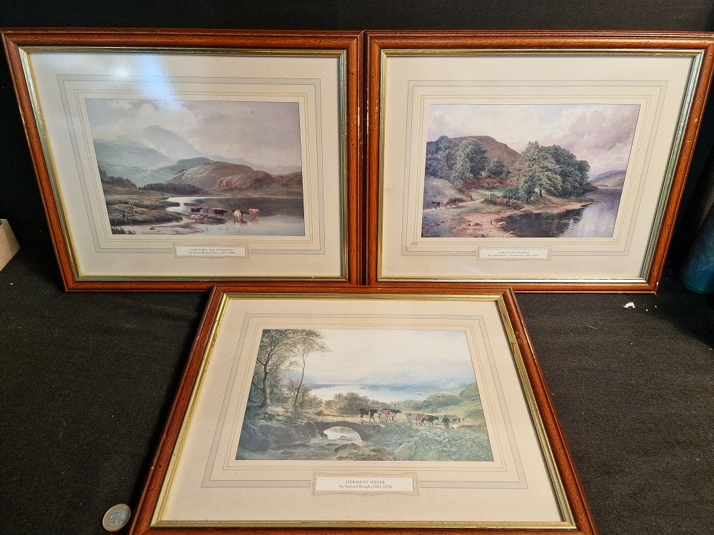Lot 253: Three Framed Prints of the Lake District