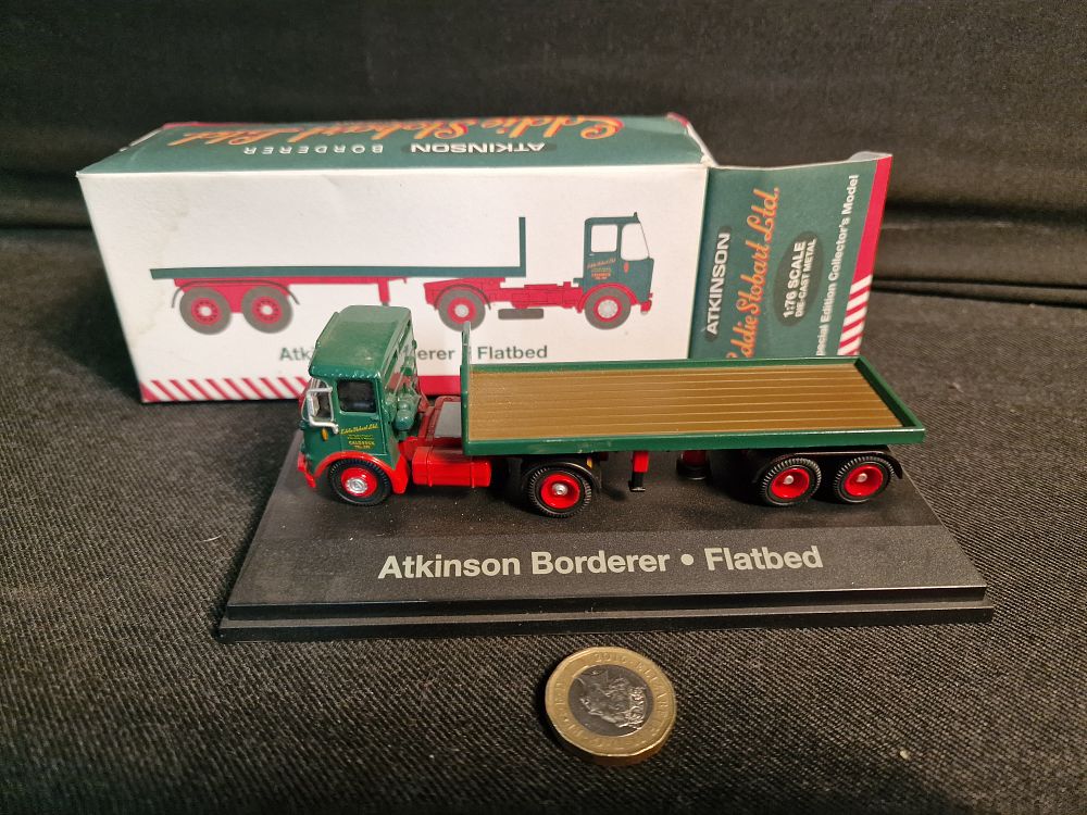 Lot 279: Eddie Stobart 1:76 Scale Atkinson Borderer Flatbed in Box
