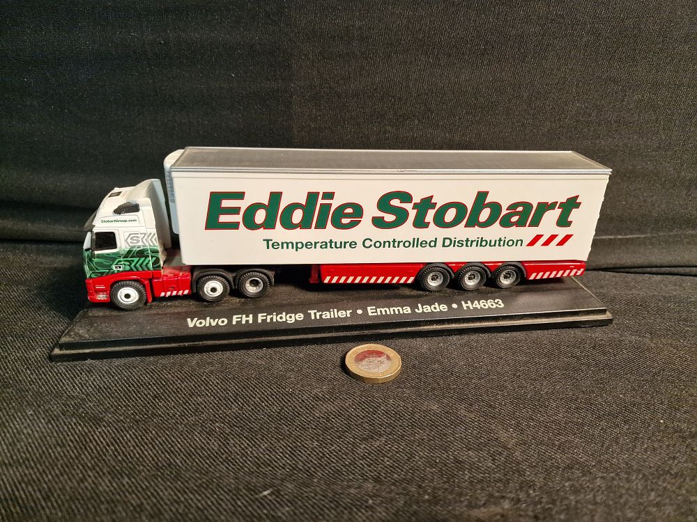 Lot 281: Eddie Stobart 1:76 Scale Volvo FH Fridge Trailer Emma Jade