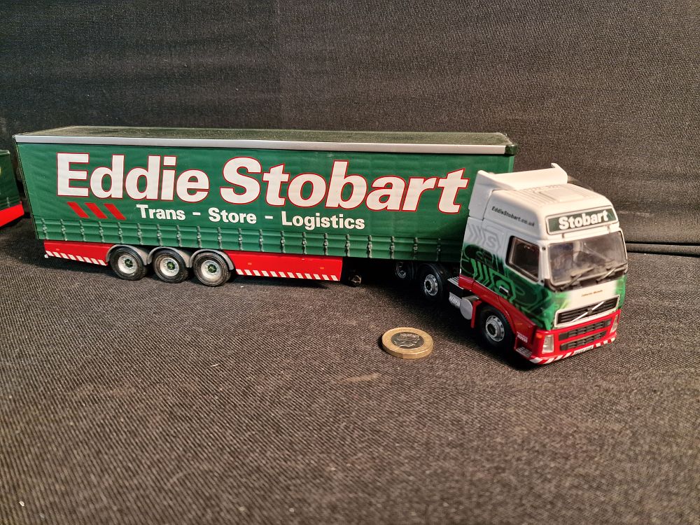 Lot 283: Corgi Eddie Stobart 1:50 Scale Volvo Truck and Trailer Catherine Michelle a/f Mirrors Missing