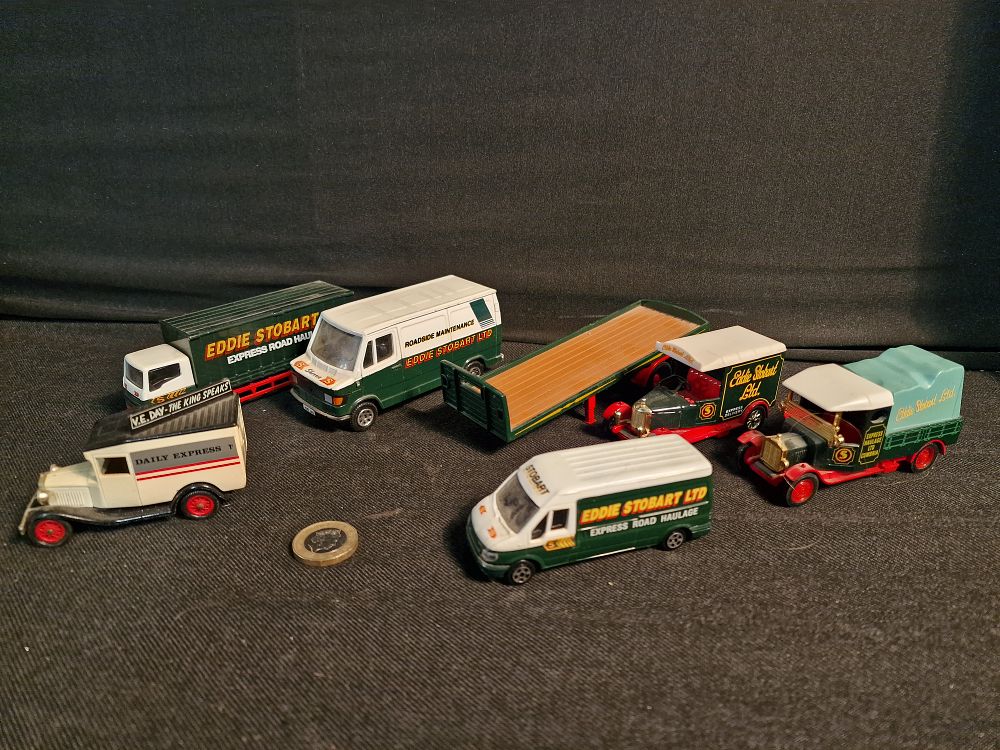 Lot 284: Selection of Vintage Toy Vehicles inc Eddie Stobart Play Worn