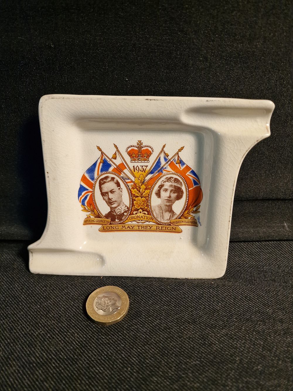 Lot 306: Vintage 1937 Coronation Ashtray