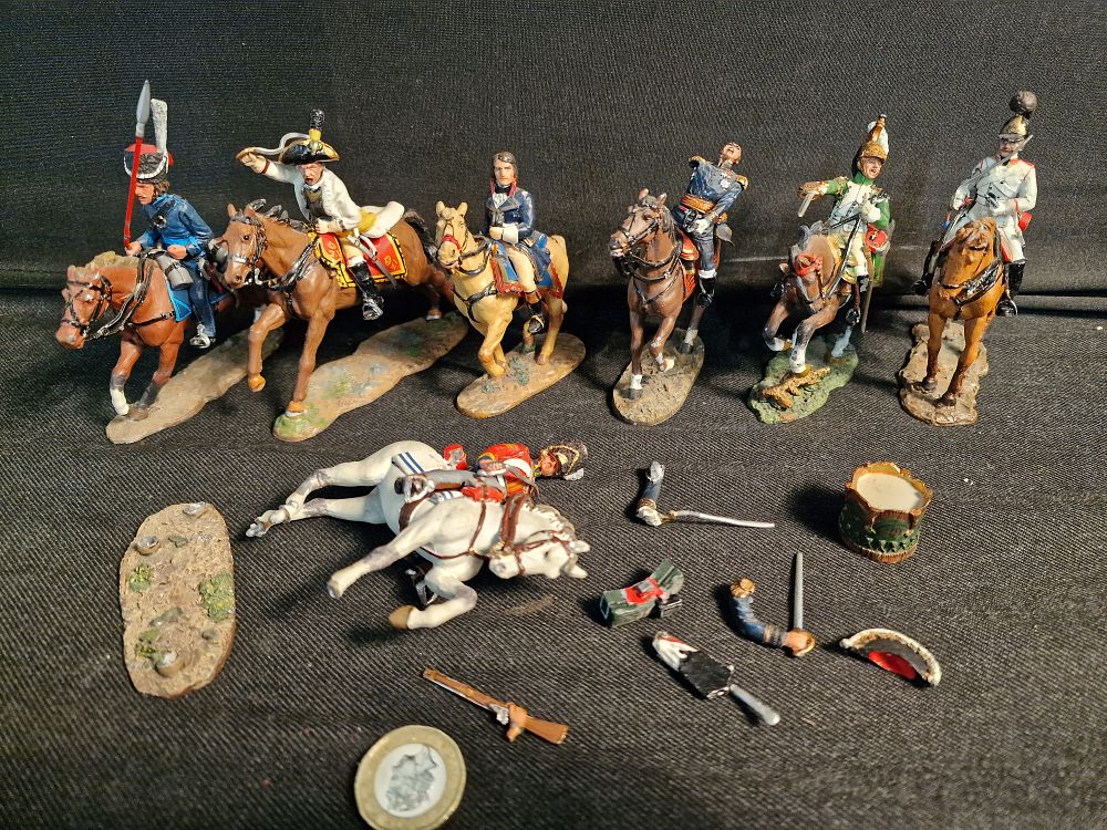 Lot 323: Selection of Del Prado 1:32 Metal Toy Soldiers Play Worn