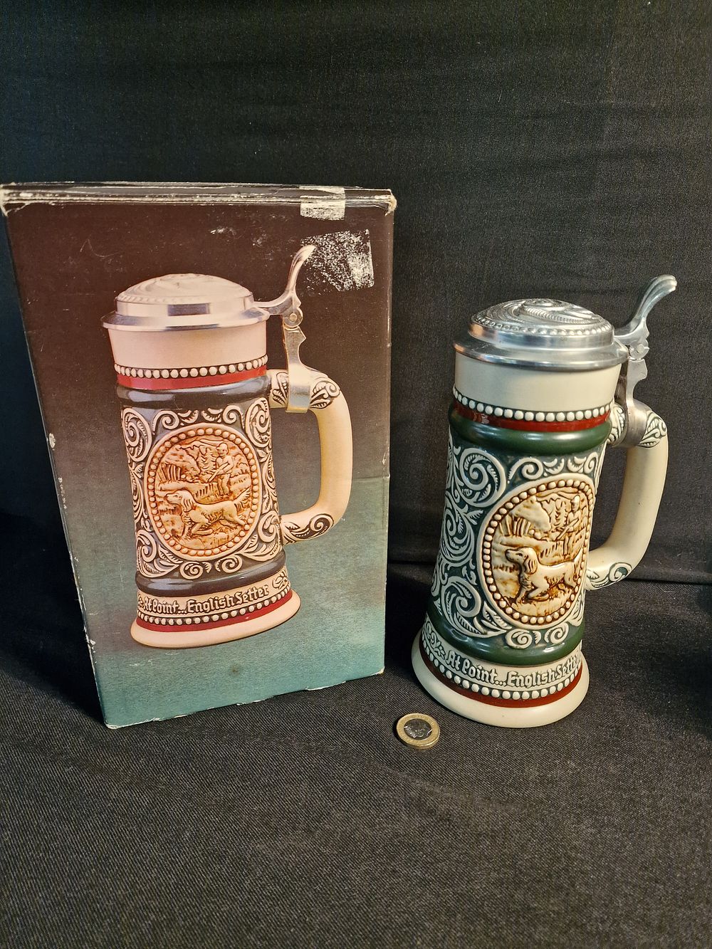 Lot 340: Vintage Country Life Stein Decanter in Box