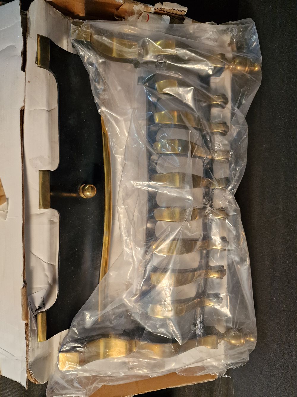 Lot 346: Brand New Brass Fire Grate and Ash Pan Cover
