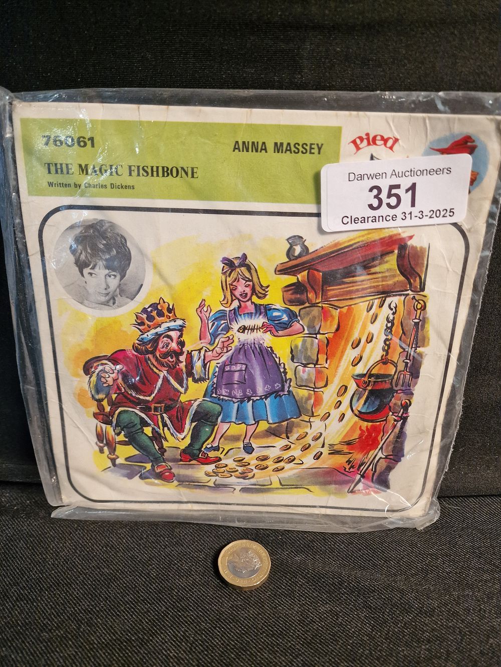 Lot 351: Vintage 45RPM Story LP. The Magic Fishbone Story