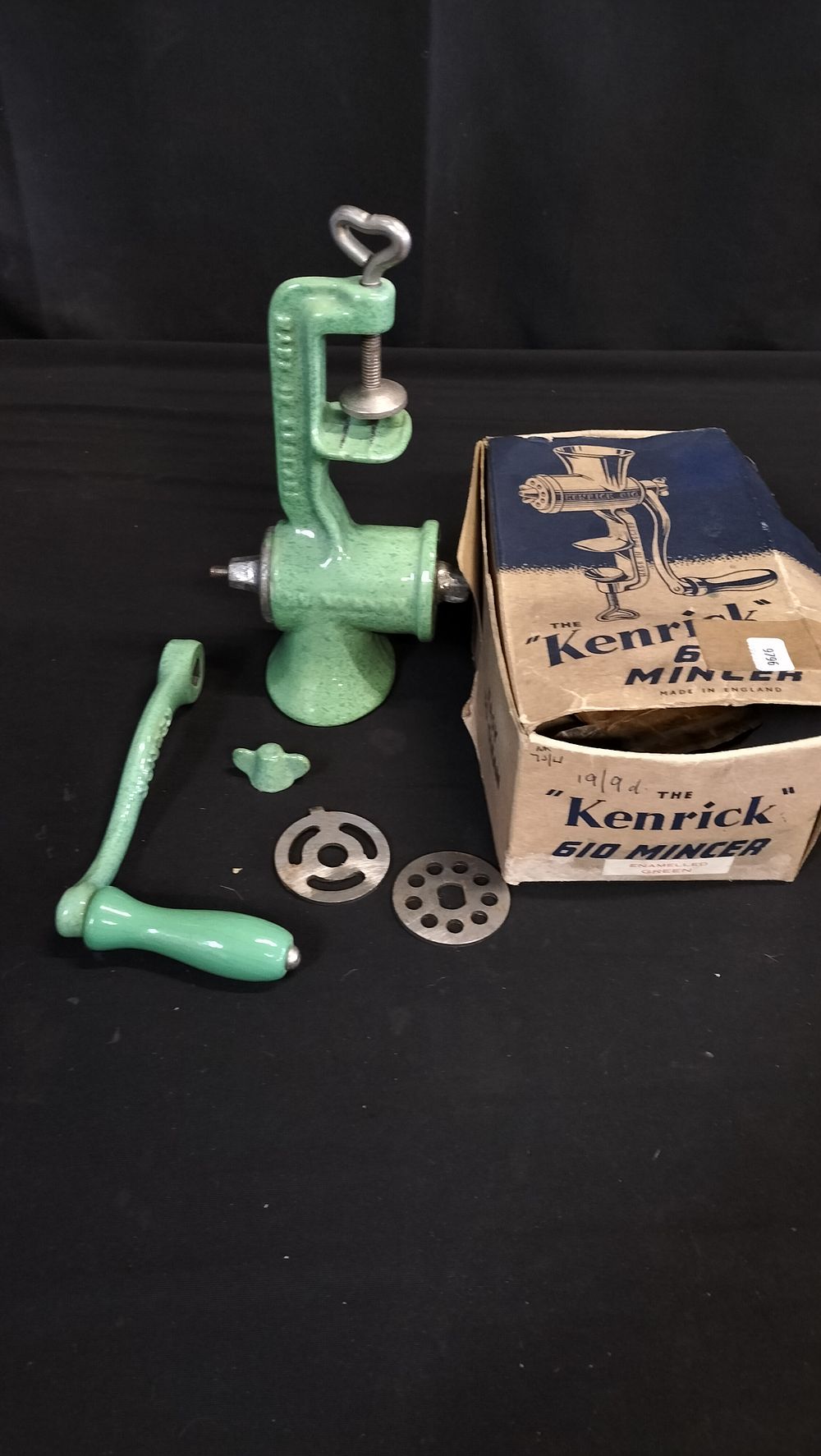 Lot 688: Vintage Kenrick meat mincer