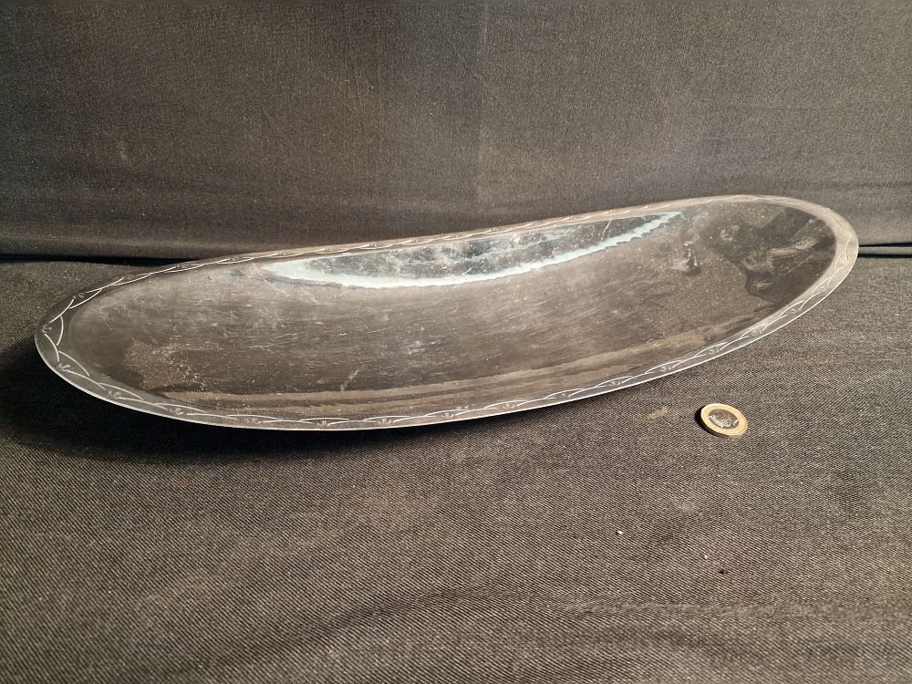Lot 355: Borrowdale Hand Beaten Stainless Steel Serving Platter