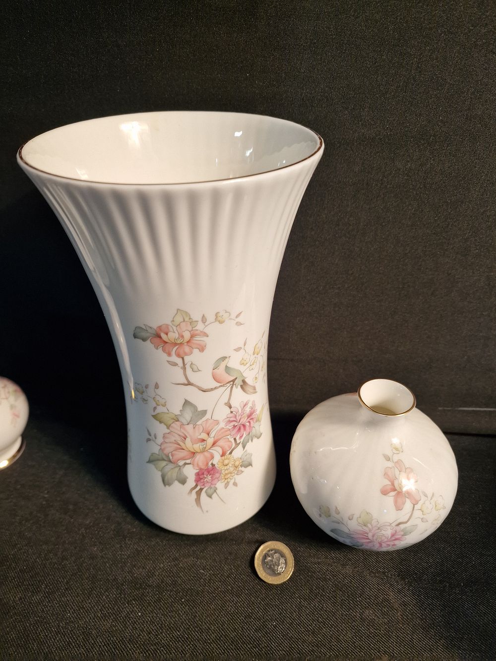 Lot 360: Pair of Vintage Royal Doulton Mystic Dawn Vases