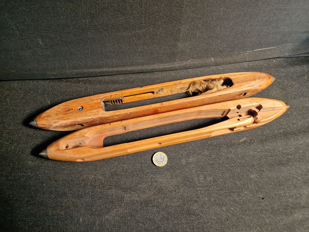 Lot 371: Pair of Wooden Shuttles