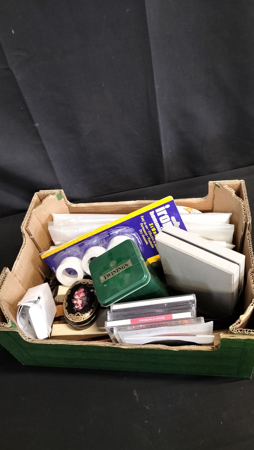 Lot 703: Box of mixed items ideal for car boot 