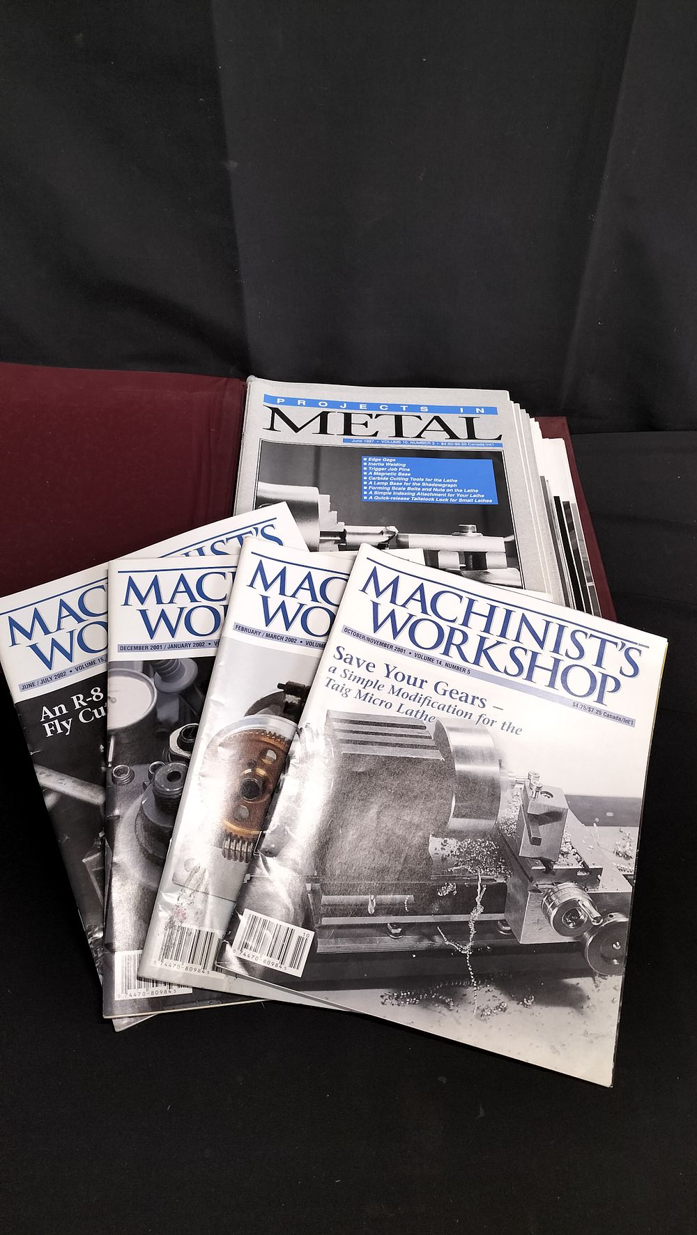 Lot 778: File containing projects in Metal magazines and Machinist...